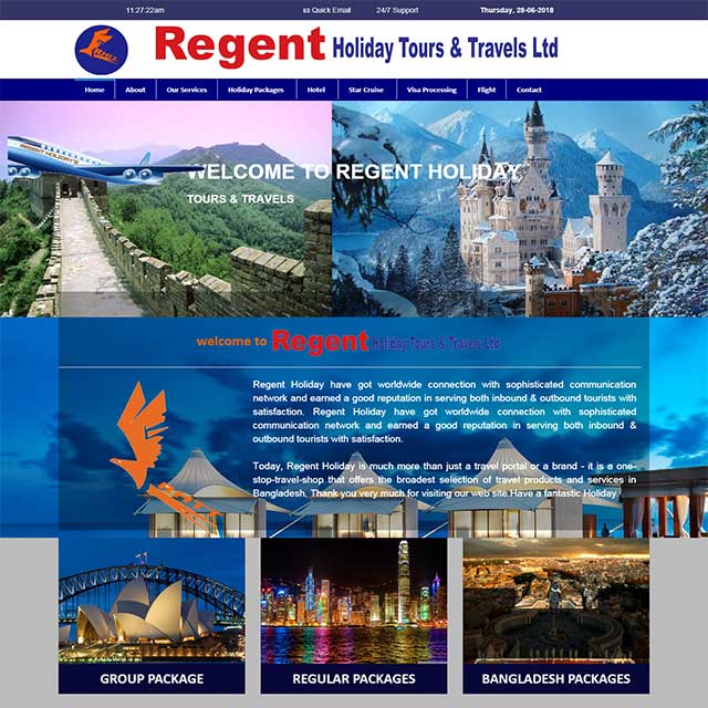 Tours & Travels Website