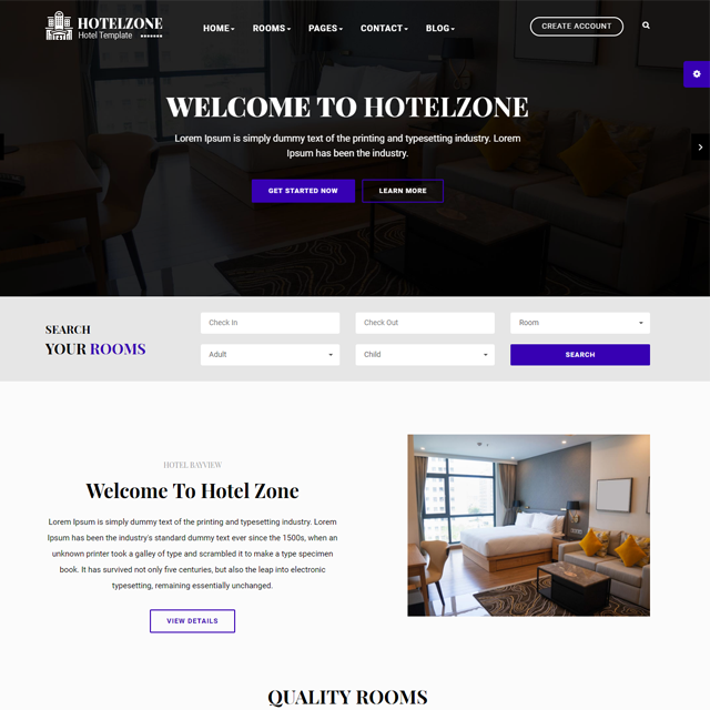 A New Hotel & Resturant Website