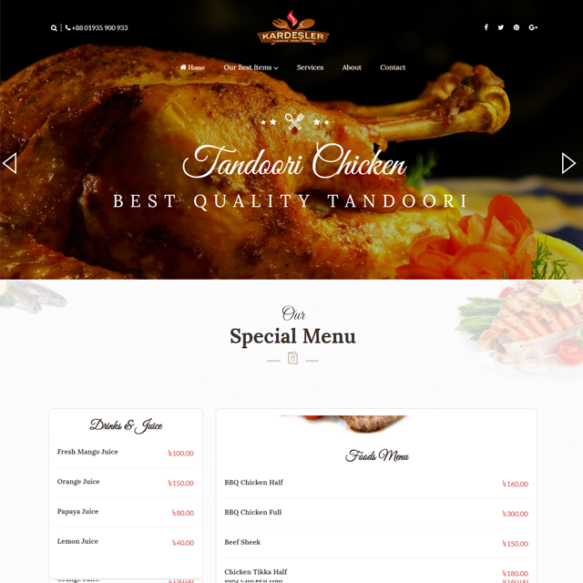 A New Hotel & Resturant Website